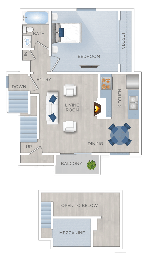 ONE BEDROOM APARTMENTS